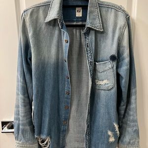 NSF Busy Boyfriend Denim Shirt Reflection Wash